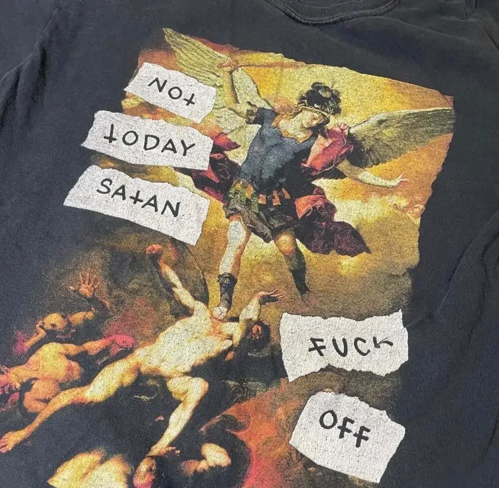 Spencer's Not Today Satan Graphic T-Shirt - Picture 2 of 4